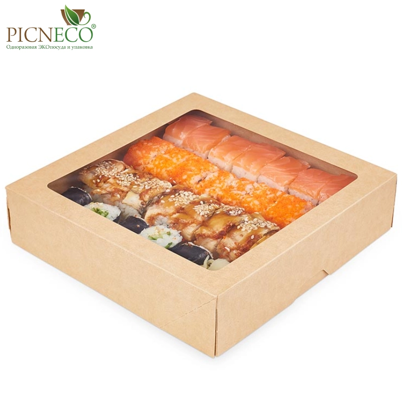 товар Контейнер бумажный 1500мл, крафт, серия OneBox OKP150